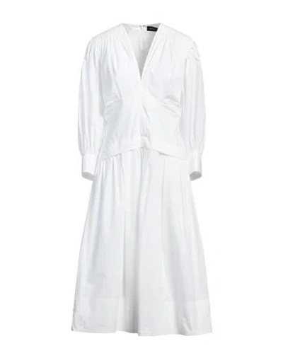 Proenza Schouler Woman Midi Dress White Size 8 Cotton