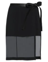 Proenza Schouler Woman Mini Skirt Black Size 10 Viscose, Elastane, Polyester, Lambskin In Black