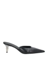 Proenza Schouler Spike Leather-trimmed Mesh Point-toe Mules In Black