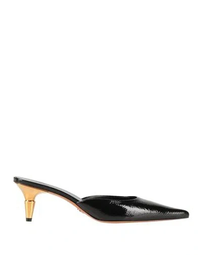 PROENZA SCHOULER PROENZA SCHOULER WOMAN MULES & CLOGS BLACK SIZE 7 LEATHER