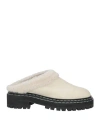 Proenza Schouler Woman Mules & Clogs Ivory Size 7 Leather In White