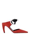 Proenza Schouler Woman Mules & Clogs Red Size 8 Soft Leather In Red