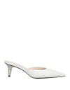 Proenza Schouler Neutral Spike 65 Leather Mules In White