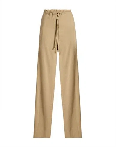 Proenza Schouler Woman Pants Camel Size M Linen, Viscose, Elastane In Neutral