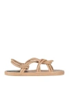 Proenza Schouler Woman Sandals Beige Size 8 Leather In Beige