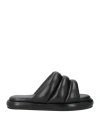 Proenza Schouler Padded Slip-on Flats In Black Leather In Black
