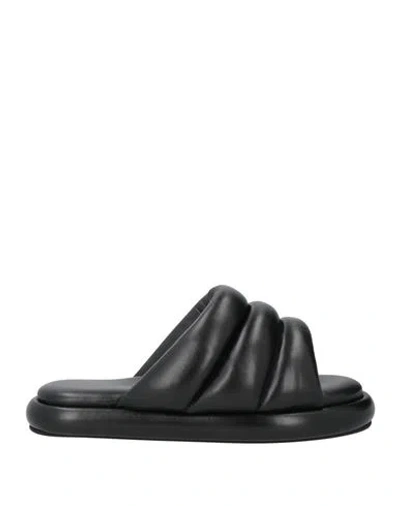 PROENZA SCHOULER PROENZA SCHOULER WOMAN SANDALS BLACK SIZE 6.5 LEATHER