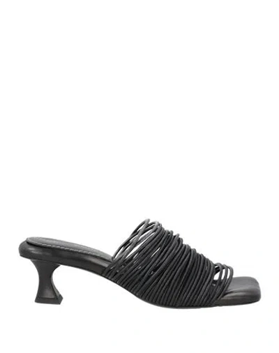 Proenza Schouler Woman Sandals Black Size 7 Soft Leather