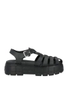 Proenza Schouler Woman Sandals Black Size 8 Calfskin In Black