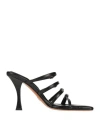 Proenza Schouler Woman Sandals Black Size 8 Leather In Black