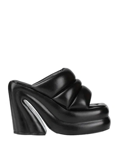 Proenza Schouler Woman Sandals Black Size 8 Leather