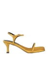 Proenza Schouler Woman Sandals Mustard Size 11 Textile Fibers In Yellow
