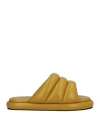 Proenza Schouler Woman Sandals Mustard Size 8 Leather In Yellow