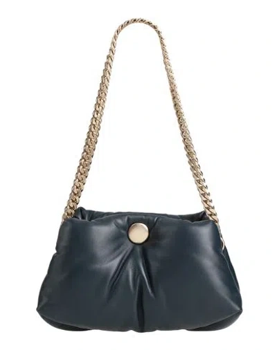 Proenza Schouler Woman Shoulder Bag Midnight Blue Size - Leather