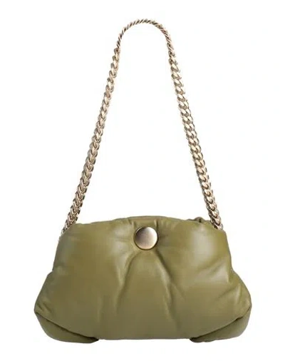 Proenza Schouler Woman Shoulder Bag Military Green Size - Leather