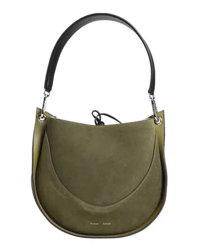 Proenza Schouler Woman Shoulder Bag Military Green Size - Leather