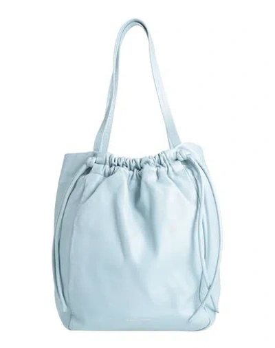 Proenza Schouler Woman Shoulder Bag Sky Blue Size - Leather