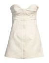Proenza Schouler Woman Top Ivory Size 6 Cotton, Wool, Polyamide, Elastane In White