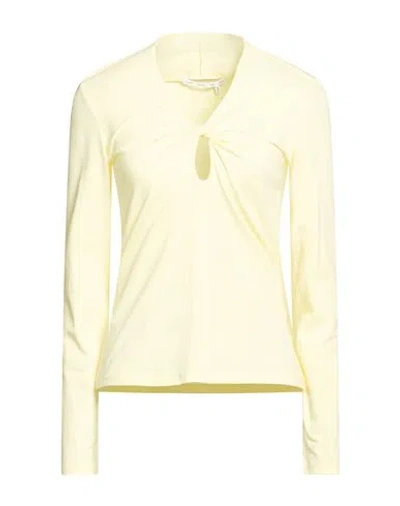 Proenza Schouler Woman T-shirt Pastel Yellow Size M Cotton, Elastane