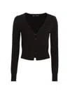 Proenza Schouler Women's Addie Crop Cardigan In Black