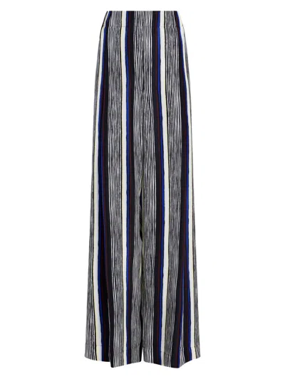 Proenza Schouler Women's Amira Striped Silk Pants In Multi