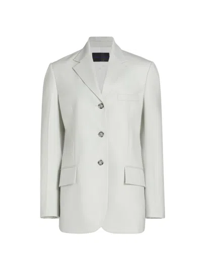 Proenza Schouler Archer Wool-blend Twill Blazer In Gray