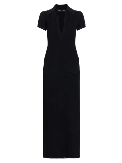 PROENZA SCHOULER WOMEN'S AUDEN PLUNGING V-NECK KNIT MAXI DRESS