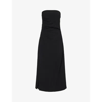 Proenza Schouler Shira Strapless Matte Dress In Black