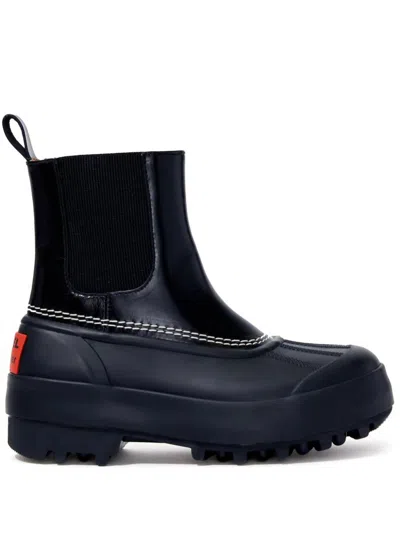 Proenza Schouler Women's Caribou Chelsea Boots In Black/chalk In Multi