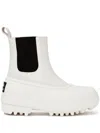 Proenza Schouler Women's Caribou Chelsea Boots In Chalk/black In Multi