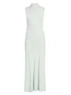 Proenza Schouler Federica Layered Ribbed-knit Midi Dress In Green