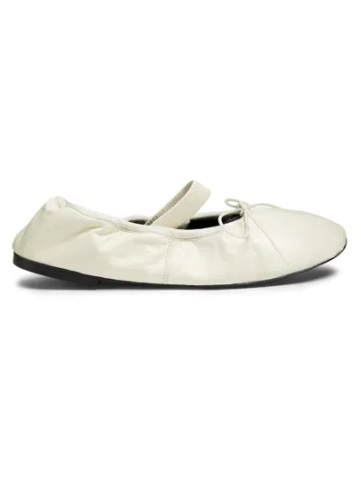 Proenza Schouler Women's Glove Mary Jane Ballet Flats In White