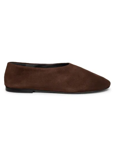 Proenza Schouler Women's Glove Suede Slippers In Dark Brown