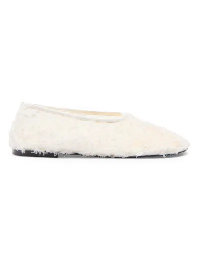 Proenza Schouler Glove Lace Ballerina Flats In White