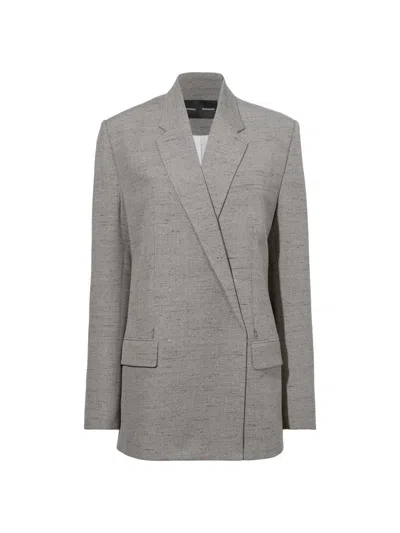 Proenza Schouler Women's Hadley Oversized Blazer In Gray