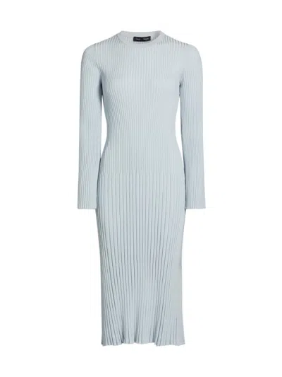 Proenza Schouler Women's Kenna Rib-knit Midi-dress In Gray