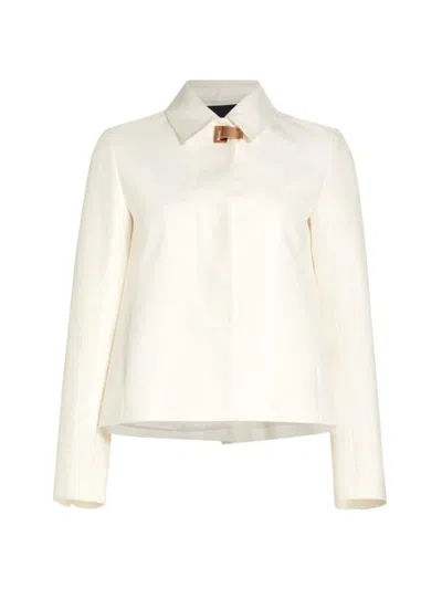 Proenza Schouler Women's Lana Twill Jacket In Eggshell