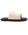 Proenza Schouler Women's Leather Pipe Stretch-knit Slide (authentic Pre-loved) In Neutral