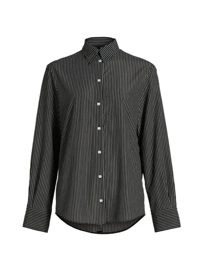 Proenza Schouler Women's Lynsey Striped Shirt In Gray