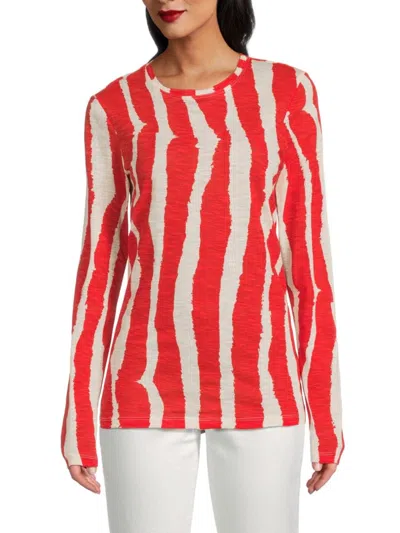 Proenza Schouler Women's Mia Printed Cotton Top In Multi