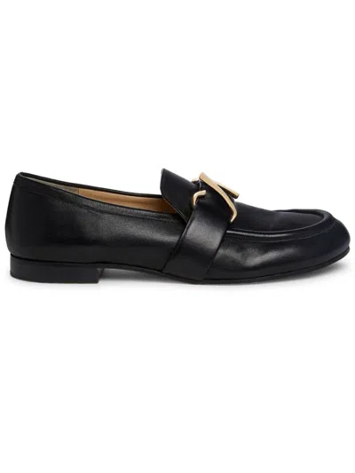 Proenza Schouler Women's Monogram Leather Loafers In Black