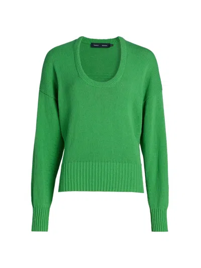 Proenza Schouler Women's Niccola Cotton Sweater In Green