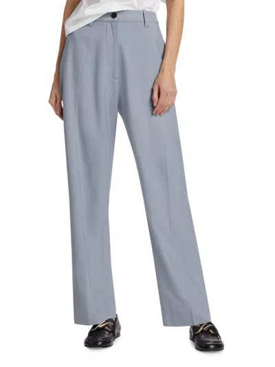 Proenza Schouler Women's Otis Wool-blend Suit Pants In Steel