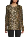 Proenza Schouler Women's Print Top In Brown Multi