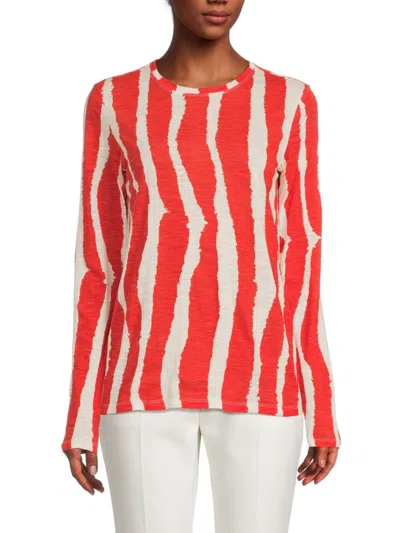 Proenza Schouler Women's Print Top In Ecru Poppy