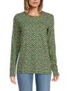 Proenza Schouler Women's Print Top In Green Multi