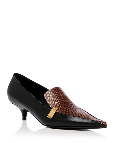 Proenza Schouler Women's Slash Leather Loafer Pumps In Black