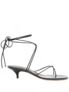Proenza Schouler Women's Slash Tie Sandals In Black In Black