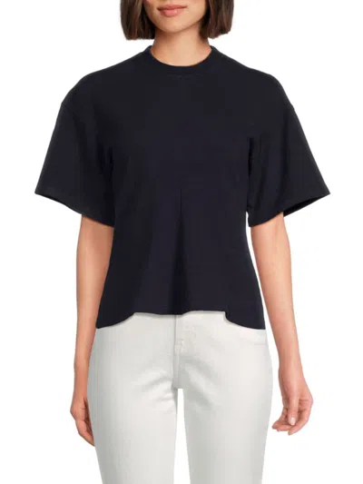 Proenza Schouler Women's Solid Boxy Top In Navy
