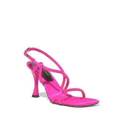 Pre-owned Proenza Schouler Women's Square Strappy Sandal 90mm, Fuxia, Pink, Eur 37 Us 7